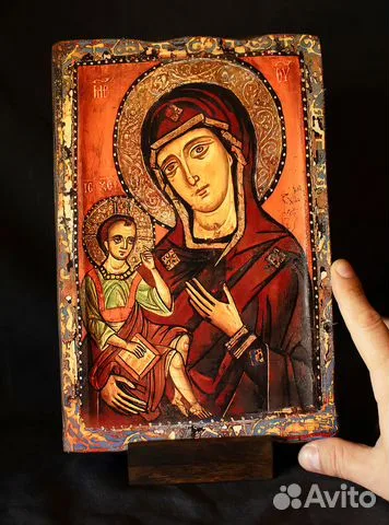 Подарочная икона Богоматери "Одигитрия" с подтавкой