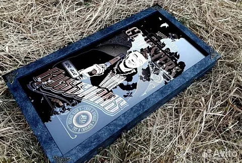 Нарды под стеклом «Брат» — оригинальный подарок