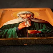 Икона "Святая Матрона Московская"+подставка в подарок — фотография 3