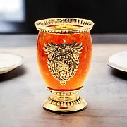 Стакан из камня (янтарь) — необычный подарок — фотография 1