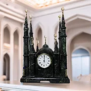 Настольные часы «Мечеть» из змеевика в подарок — фотография 1
