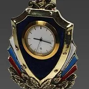 Настольные часы «Граница» из бронзы и змеевика — красивый подарок — фотография 2