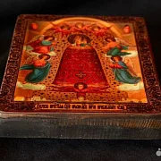 Икона Богоматери "Прибавление ума". Ручная работа — оригинальный подарок — фотография 3