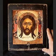 В подарок: Спас Нерукотворный" Авторская копия с иконы 17 в — фотография 1