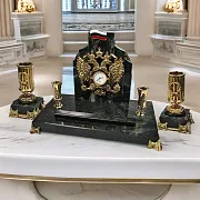 Ручная работа: Часы «Президентские» с подставками и гербом РФ — фотография 1