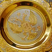 На память: Декоративная тарелка "Гербовая". Златоуст — фотография 2