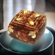 Шкатулка из янтаря для мелочей — необычный подарок — фотография 1