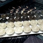 Нарды под стеклом «Золотая классика» — оригинальный подарок — фотография 6