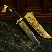 Дамасский нож «Скорпион» — красивый подарок — фотография 1