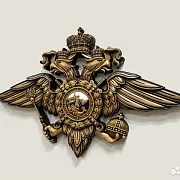 На память: Герб МВД, резной из бука — фотография 3