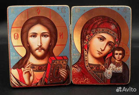 В подарок: Венчальная пара. Казанская Богоматерь и Спас Вседе