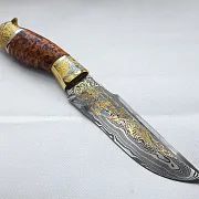 Дамасский нож «Волк» №8 — оригинальный подарок — фотография 6