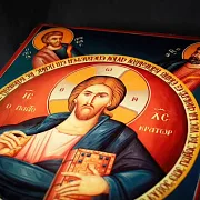 На память: Икона "Христос Пантократор с Апостолами" — фотография 6
