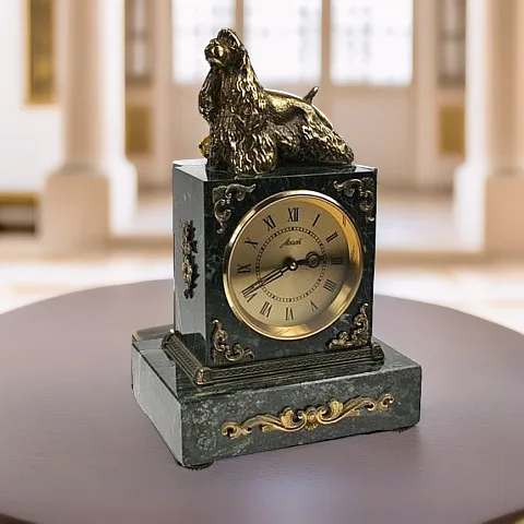 Ручная работа: Часы со спаниелем