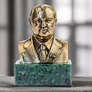 Бронзовый бюст «Горбачев» — оригинальный подарок — фотография 1