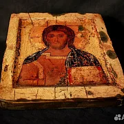 Подарочная икона "Христос Вседержитель" дерево, ручная работа — фотография 5