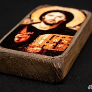 В подарок: Иконка деревянная " Спас Синайский". Дорожная — фотография 3