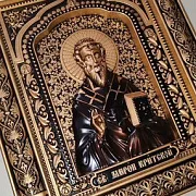 Икона резная Мирон Критский — красивый подарок — фотография 4
