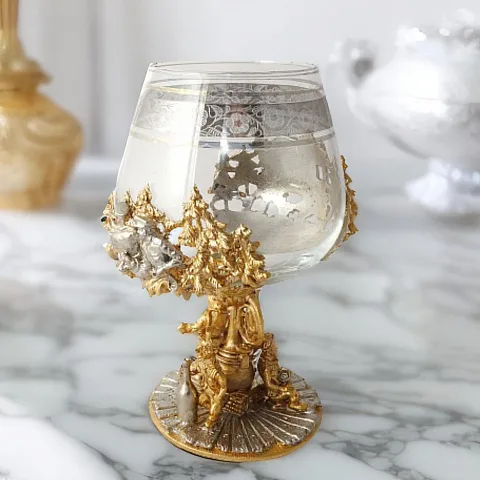 Бокал для коньяка "Самогонщики" — оригинальный подарок