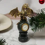 Часы с драконом на шаре — красивый подарок — фотография 1