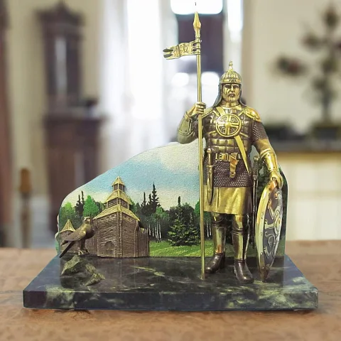 Композиция «Русь изначальная» (Витязь) из бронзы в подарок