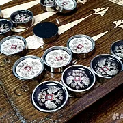 Комплект стальных фишек для нард «Лофт» — необычный подарок — фотография 11