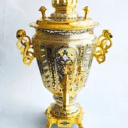 Чайный набор с самоваром. Златоуст — оригинальный подарок — фотография 11