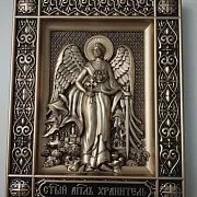 Резная икона Ангел Хранитель — оригинальный подарок — фотография 7