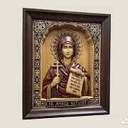 Икона резная Святая Наталья (Наталия) — красивый подарок — фотография 2