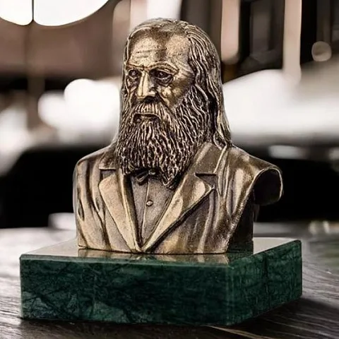Бронзовый бюст «Менделеев Д.И.» — красивый подарок