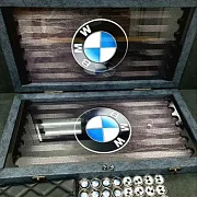 Нарды под стеклом «BMW» в подарок — фотография 3