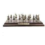 Диорама «Русские драгуны 1812 г.» из бронзы и ясеня, 1:72 — необычный подарок — фотография 8