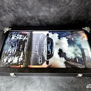 Нарды под стеклом «BMW M5 Ангельские глазки» — необычный подарок — фотография 3