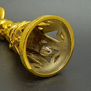 Колокольчик «Кролик с монеткой» из бронзы — красивый подарок — фотография 3