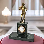 Часы с шахтером и отбойным молотком — красивый подарок — фотография 1