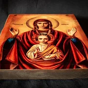 Подарочная икона. Богоматерь "Знамение" — фотография 3