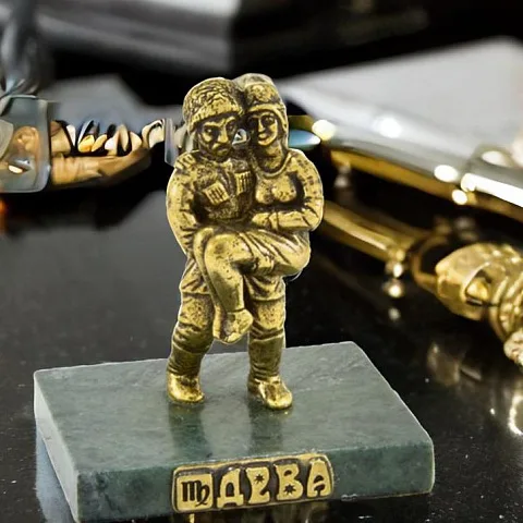 Бронзовая статуэтка «Знак зодиака Дева» в подарок