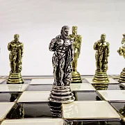 Шахматы с металлическими фигурами — красивый подарок — фотография 2