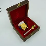 Кофейная чашка «Лазурит» — необычный подарок — фотография 2