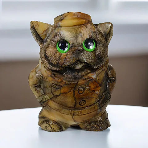 Каменная фигурка «Котик», 130×90×165 мм — необычный подарок