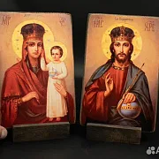 В подарок: Венчальная пара. Богоматерь и Спас Вседержитель+по — фотография 1