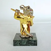 Статуэтка из бронзы «Крыса-фокусник» — оригинальный подарок — фотография 2