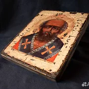 Подарочная икона святого Николая под старину — фотография 6