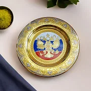 Подарочная сувенирная тарелка "Триколор". Златоуст — фотография 1