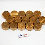 Нарды из карельской берёзы — необычный подарок — фотография 3