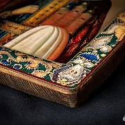 Икона "Святая Равноапостольная княгиня Ольга" — оригинальный подарок — фотография 6