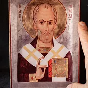 Икона "Святитель Николай" — красивый подарок — фотография 4